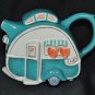 BLUE SKY Clayworks Dining Car Green Tea Pot Teapot Ceramic  New