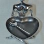 INSPIRED GENERATIONS  Lady Love Heart Bowl With Heart Spoon Candy Dish NIB
