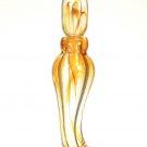 ANDREW SHEA Art Glass Iris Swirl Perfume Bottle Hand Blown New