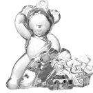WATERFORD Crystal Teddy Bear with Presents 2011 Christmas Ornament NIB