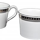 WEDGWOOD Bone China Unity Platinum Tea Coffee Cup Set/2 Dinnerware New