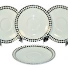 WEDGWOOD Bone China Mosaic Tea Saucer Set/4 by Jasper Conran Dinnerware New