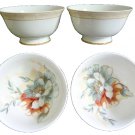 RALPH LAUREN Fine China Veranda Fruit Dessert Bowl Set/4 Dinnerware New