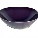 DIANE VON FURSTENBERG Home Pebblestone Eggplant Medium Round Serving Bowl New