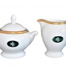 RALPH LAUREN Fine China Claridge Gold Sugar Bowl Creamer Tea Set New