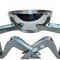 INSPIRED GENERATIONS Two Men And a Bowl Serving Bowl Brushed Aluminum NIB
