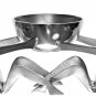 INSPIRED GENERATIONS Two Men And a Bowl Serving Bowl Brushed Aluminum NIB