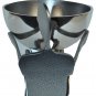 INSPIRED GENERATIONS Two Men And a Bowl Serving Bowl Brushed Aluminum NIB
