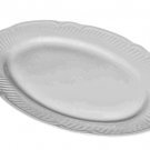 RICHARD GINORI Rilievo Bianco White Oval Serving Platter 14.75" New