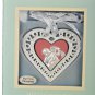 WEDGWOOD White Jasper Our First Christmas Annual Ornament Heart 2007 NIB