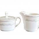 WEDGWOOD Vera Wang Love Knots Sugar Bowl Creamer Set Dinnerware New