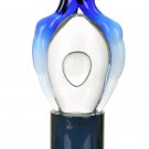 MURANO Art Glass Lover's Embrace on Pedestal Blue/Clear for Oggetti Italy New