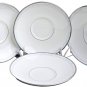 WATERFORD Fine China Alana Tea Coffee Saucer Set/4 Dinnerware New