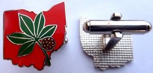 The Ohio State University OSU Buckeyes Cuff Links Set