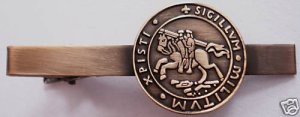 KNIGHTS TEMPLAR CRUSADER SEAL Tie Bar Clip