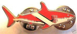 SCUBA DIVING Snorkel SHARK Reef Diver LAPEL PIN