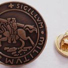 KNIGHTS TEMPLAR CRUSADER SEAL Lapel Hat Pin Tie Tack