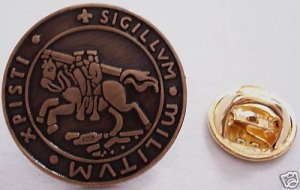 KNIGHTS TEMPLAR CRUSADER SEAL Lapel Hat Pin Tie Tack