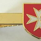 MALTESE CROSS Knights Shield Masonic TIE BAR CLIP