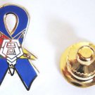 Order of the Eastern Star OES Blue Ribbon Lapel PIN