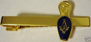 MASONIC SLIPPER Freemason Masonry Widow TIE BAR CLIP