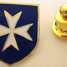 MALTESE CROSS Knights ITALY Masonic LAPEL PIN Tie Tack