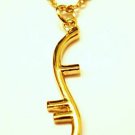 HEROES HELIX NBC TV GOLD PENDANT NECKLACE Season 1 2 3