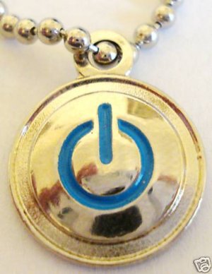 POWER ON OFF ICON hp mac ipod iphone dell touch PENDANT