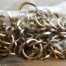 50 Nickel Plated BRASS Jump RINGS for Keychains Pendant