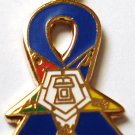 Order of the Eastern Star OES Purple Ribbon Pendant
