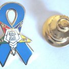 Order of the Eastern Star OES Teal Ribbon Lapel PIN