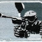 Paintball Grey Logo Shoulder Marker Sticker PATCH