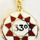 33rd Degree Masonic Scottish Rite Pendant Necklace