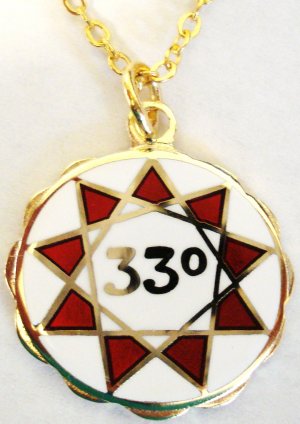 33rd Degree Masonic Scottish Rite Pendant Necklace