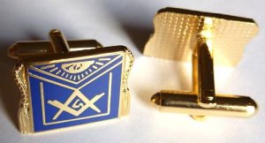 Masonic APRON Scottish Rite Freemason Cufflink Cuff Set