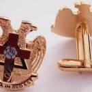 Scottish Rite Knight Rose Croix 18th Masonic Cufflinks