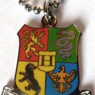 HOGWARTS Coat of Arms Crest Harry Potter Pendant Chain