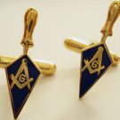Trowel Square Compass Masonic Freemason Cufflinks Cuff Link Set