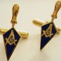 Trowel Square Compass Masonic Freemason Cufflinks Cuff Link Set
