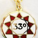33rd Degree Masonic Scottish Rite Freemason Lodge Scottish Rite Pendant Necklace