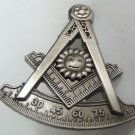 Past Master Square Compass Masonic Freemason Masonry Lodge Hat Vest Lapel Pin