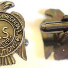 PRISON GUARD federal state eagle Jail Mini Badge CUFFLINKS Cuff Link Set