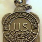 PRISON GUARD State Jail Corrections Mini Badge PENDANT NECKLACE w/ CHAIN