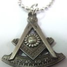 Past Master Square Compass Masonic Freemason Masonry Lodge Pendant Necklace