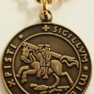 KNIGHTS TEMPLAR CRUSADER SEAL Crusaders Pendant Necklace w/ball chain