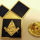 EUCLIDS 47th Problem Pythagorean Theorem Masonic Tie Tack Jacket Hat Lapel Pin