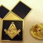 EUCLIDS 47th Problem Pythagorean Theorem Masonic Tie Tack Jacket Hat Lapel Pin