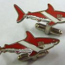 SCUBA DIVER Flag Great Tank Tiger White Shark Suit Reef Cufflinks Cuff Links Set