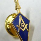 Trowel Square Compass Masonic Masonry Freemason Tie Tack Hat Jacket Lapel Pin