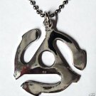 45 RPM Record Adapter Replica Sugar Survivor PENDANT NECKLACE w/ CHAIN